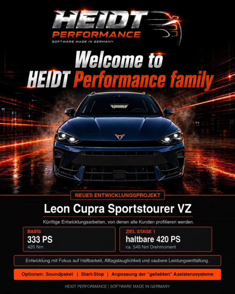Cupra Entwicklungsfahrzeug